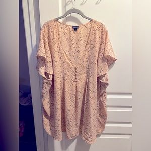 Pink polka dots blouse